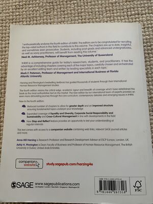 International Human Resource Management by Ashly Pinnington, Anne-Wil Harzing...