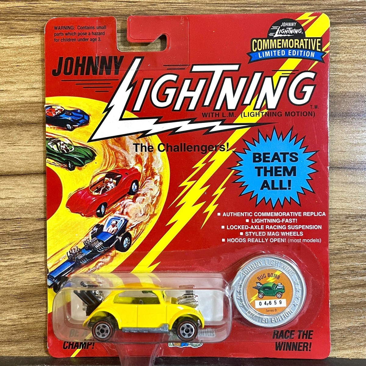 Johnny Lightning Commemorative Bug Bomb Yellow Series B 1993