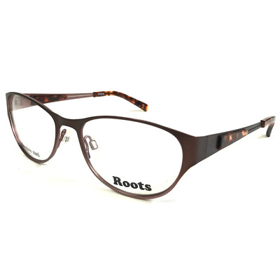 Roots Canada Brille Rahmen D14 BRN Fade Brown Rot Cat Eye Voll Felge 52-17-135