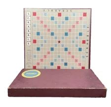 Vintage 1953 Selchow & Richter Scrabble Board Game