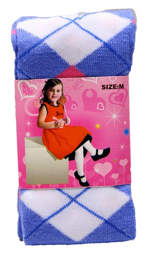 Toddler Kids Girl Diamond Underpants Pantyhose Stocking Tights Full Foot Socks - Picture 6 of 12