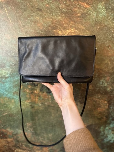 Black leather bag by NICOLI (made in Italy) - Picture 2 of 7