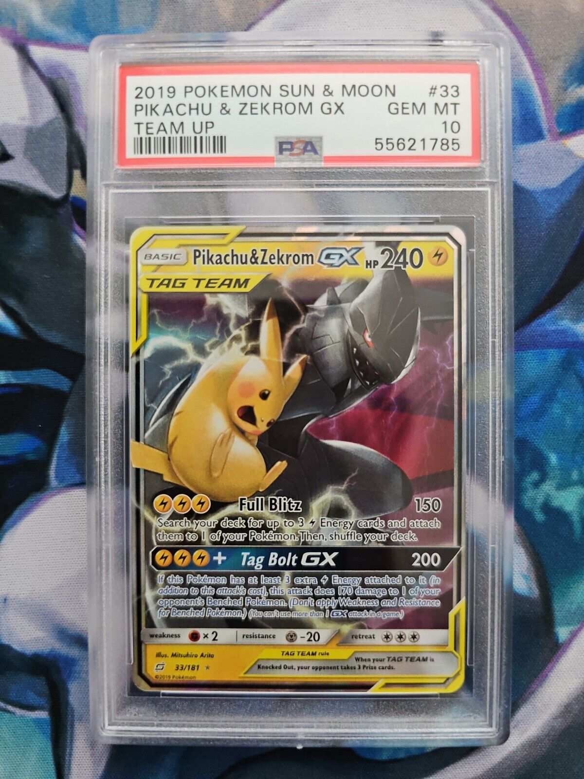 Pikachu E Zekrom GX Pokémon Carta Em Português 33/181 - Lista Kids