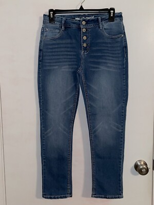Wallflower Sky High Curvy Fit Size 5 Blue Jeans Button Fly MINT