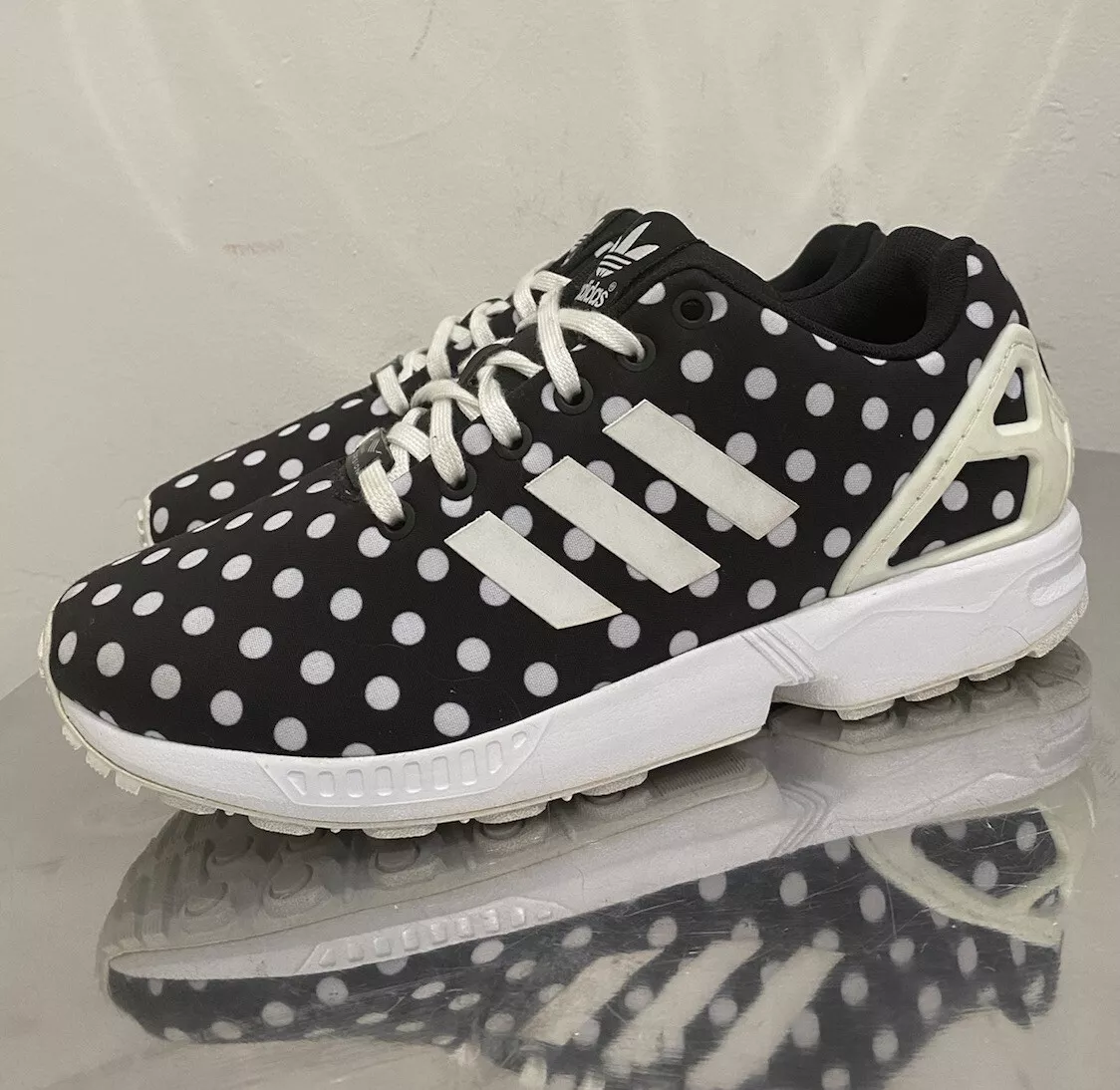 Adidas ZX Flux Dots Black White Polka Dot Torsion Size 9 | eBay