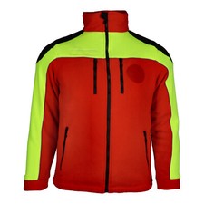 Fleecejacke Rettungsdienst leuchtgelb/rot/schwarz