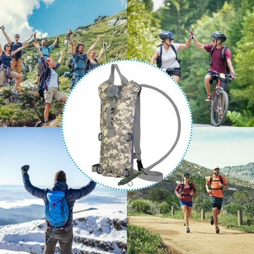 3L Water Bladder Bag Tactical Military Hiking Camping Hydration Backpack Outdoor - Picture 28 of 45
