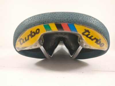 Vintage NOS Selle Italia Super Turbo textured leather saddle | eBay