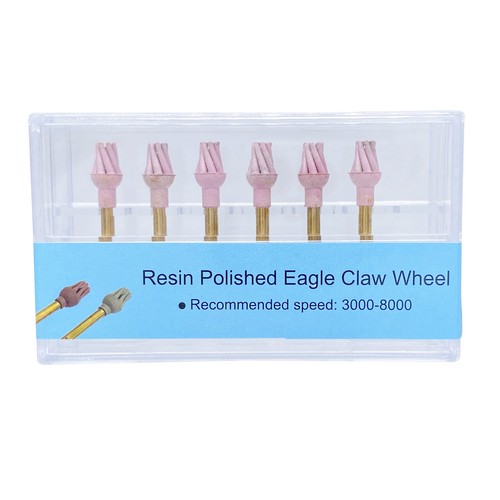 6 Pcs Dental Polishing Wheel Spiral Flex Burs Rubber Composite Resin Brush Burs - Picture 19 of 32