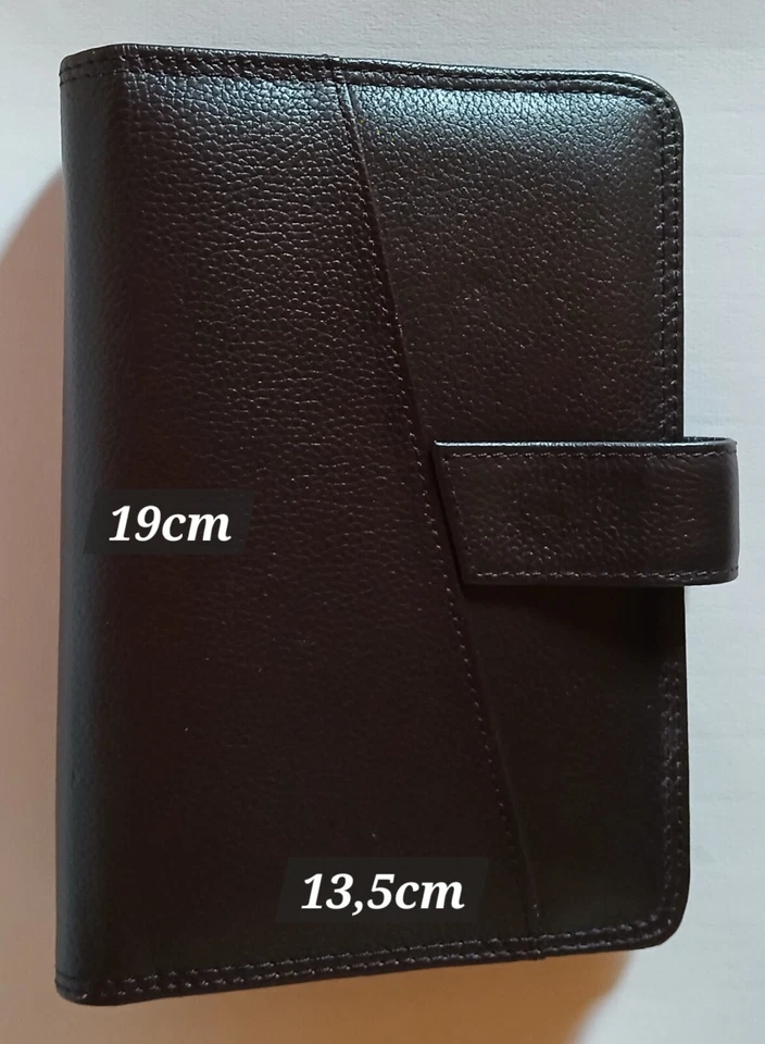 Terminplaner Ringbuch 19 cm (H), 13,5 cm (B), DunkelBraun