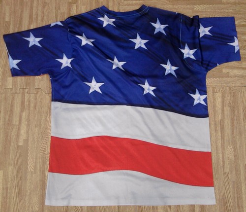 American Flag Shirt Set ~ Men's XL ~ Get A Life Well Worn Forth of July 4th - Picture 5 of 8
