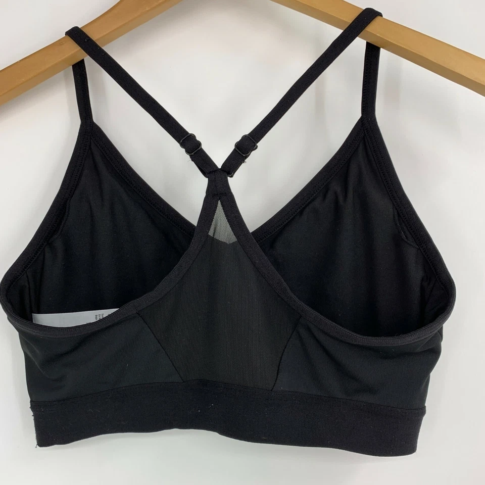 Sujetador Athletic Works para mujer talla pequeña 4-6 acolchado negro corredor 0928 Foto 2 de 4