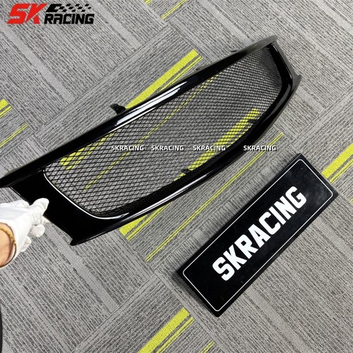 Gloss Black FRP Front Mesh Grill Grille For Infiniti G37 Coupe 2008-2013 Type AC - Picture 7 of 13