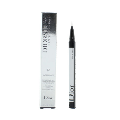 Dior White Eyeliner Diorshow On Stage Liner Pen 001 Matt Weiß Wasserdicht