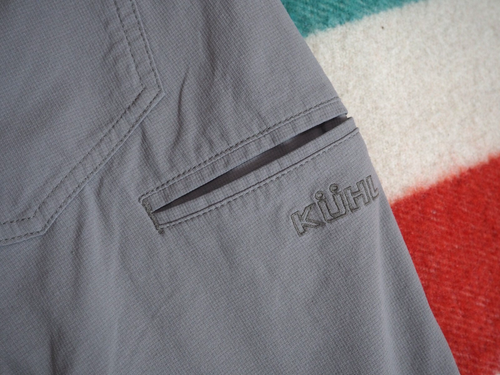 Kuhl Deceptr Light Gray Nylon Outdoor Hiking Gorp 32x32 Logo Shell Pants Mens - Picture 8 of 12