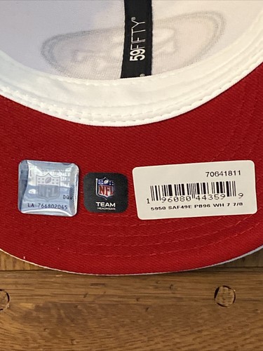 NFL San Francisco 49ers 1996 Pro Bowl Mütze Cap New Era Größe 7 7/8 nicht verstellbar - Bild 8 von 8