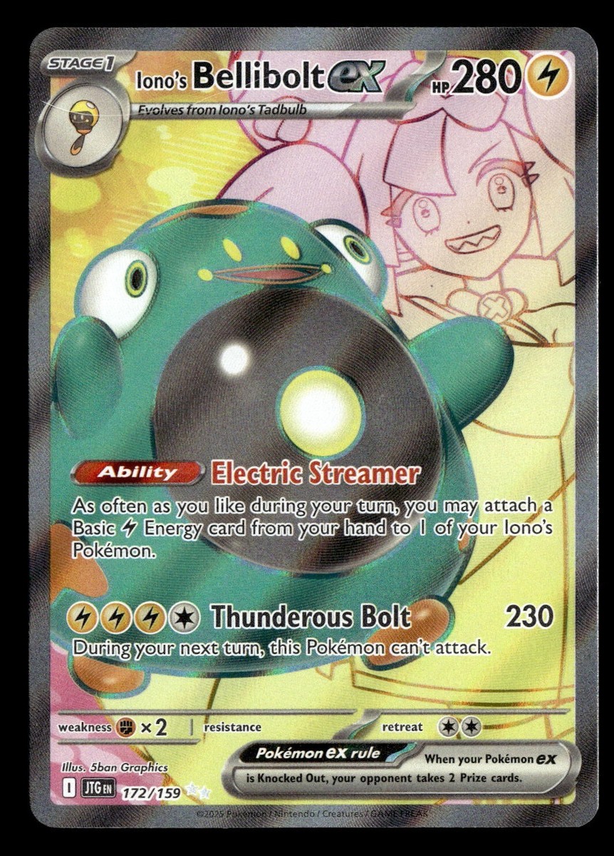 Iono's Bellibolt ex (Ultra Rare) 172/159 Pokémon Scarlet Violet