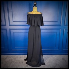 Show Me Your MuMu Sheer Black Hacienda Off-Shoulder Maxi Dress