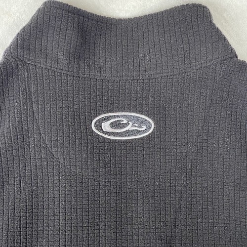Drake Fleece Pullover Men’s Size Large Black Outdoors Hunting Fishing Warm Light - Picture 5 of 10