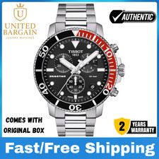 New TISSOT Seastar 1000 T120.417.11.051.01 Two Tone Black Dial Chrono Mens Watch