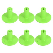 6Pack Rubber Golf Tee 1.4" Golf Tees Training Driving Range Tee Green