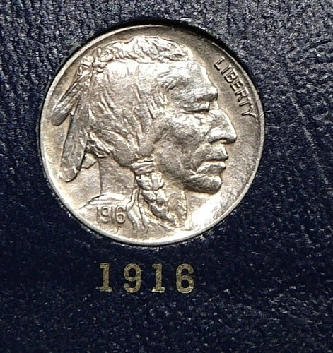 1916  Buffalo Nickel - AU / About Uncirculated Detail  (SB)