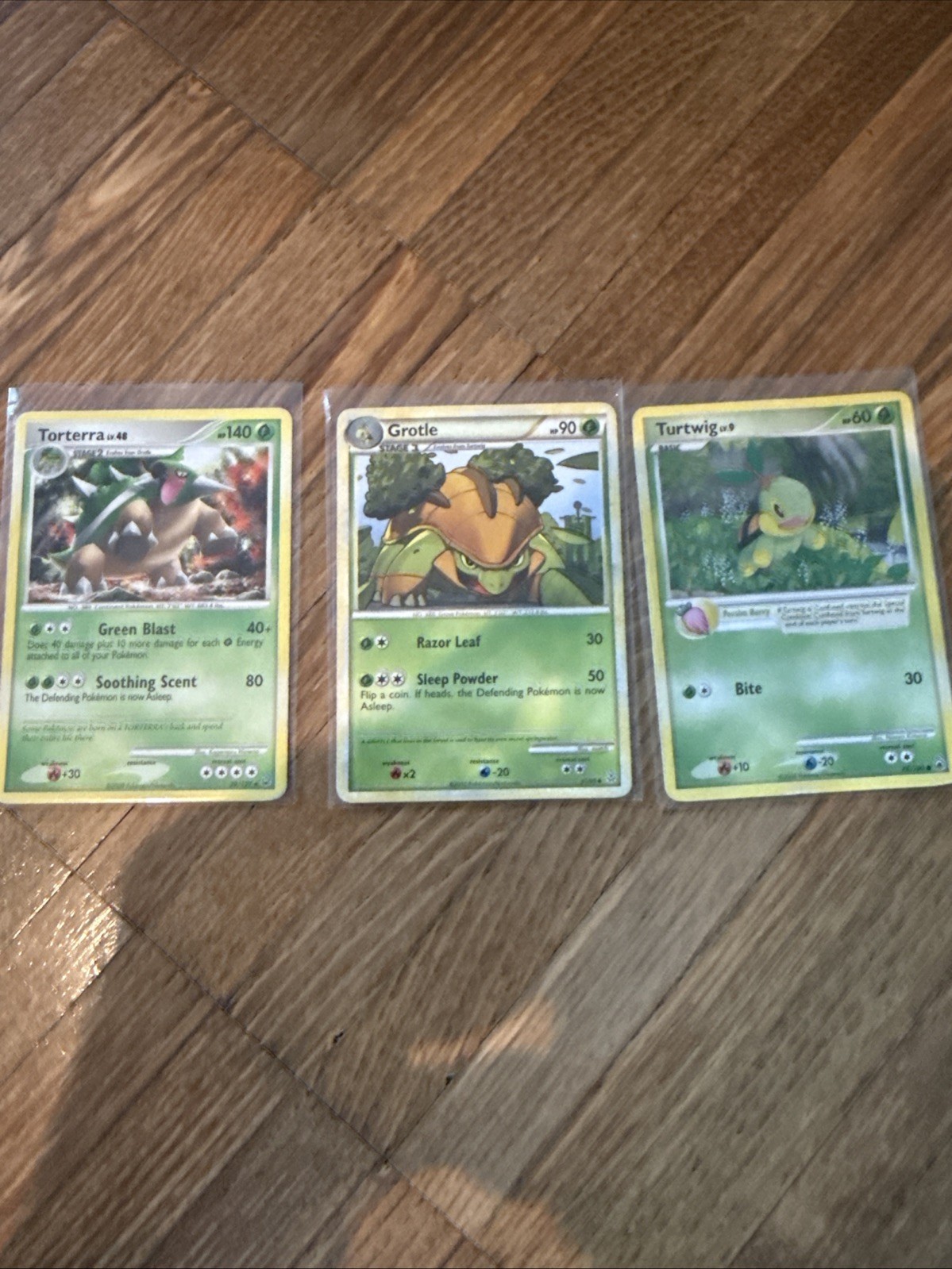 Torterra 39/127 + Grotle & Turtwig Platinum Pokemon Card Set MP