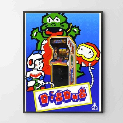 Poster Dig Dug Arcade Premium Glossy Unframed Poster Print A0221