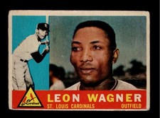 1960 Topps #383 LEON WAGNER St. Louis Cardinals PR