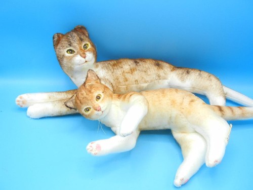 2007 Artist Molded Felt Cats by Dianne Dengel