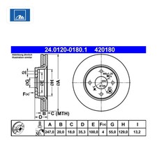 Disque de frein Citroen ID