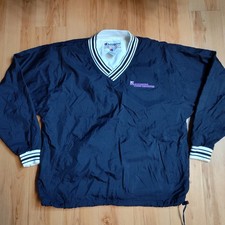 Vintage Champion Pullover Embroidered Nylon Men s Black Northwestern Univ. Sz L