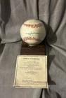 Reggie Jackson Autographed Baseball In Holder w/ Score Board Inc. COA
