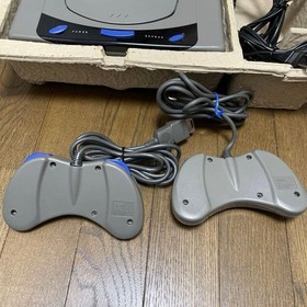 Sega Saturn HST-0001 Console Set Controllers&times;2 Retro Showa Vintage Tested JP
