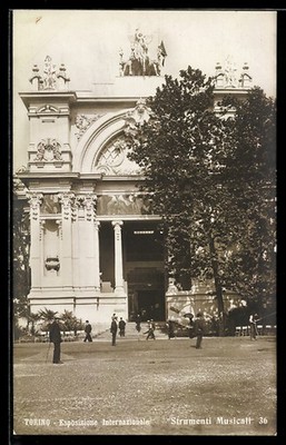 Torino, Esposizione Internazionale 1911, Strumenti Musicali, Ansichtskarte 
