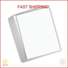 Hamilco White Cardstock Paper - 8 1/2 x 11" 65 lb Cover Card Stock 50 Pack 