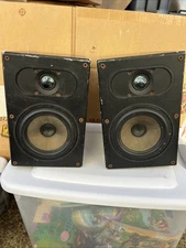 Vintage Old Pair of B&W Bowers & Wilkins CM1 Bookshelf Speakers  Made in England