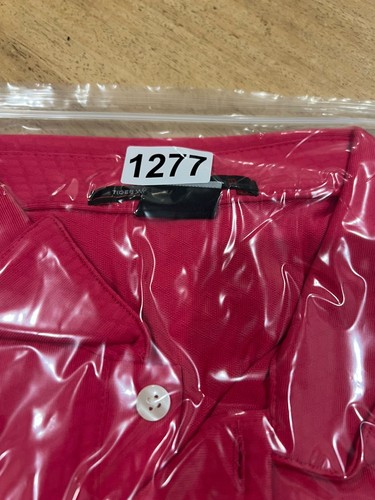 Tiger Woods Collection Nike Dri-Fit Pink Geometric SS Golf Polo Shirt Men's S - Picture 7 of 7