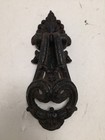 Vintage Cast Iron Ornate Victorian Style Door Knocker Rustic Black