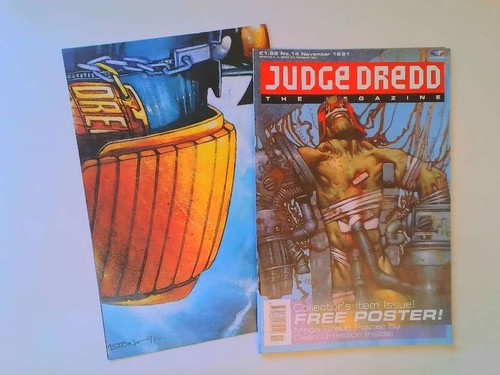 Judge Dredd The Megazine #14. 1991. With Poster. Very Good. - 第 1/1 張圖片