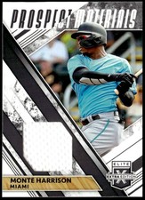2019 Panini Elite Extra Edition #PM-MH Monte Harrison Prospect Jersey Black E1