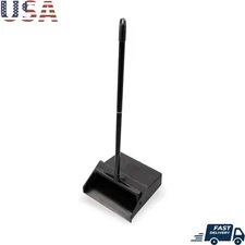 12 Inch Dust Pan Serrated Edge 30 Inch Handle Heavy Duty Cleaning Tool New