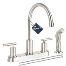 Kitchen Faucets, Kitchen Sink Faucet, Brushed Nickel Kitchen Faucet with Spra...