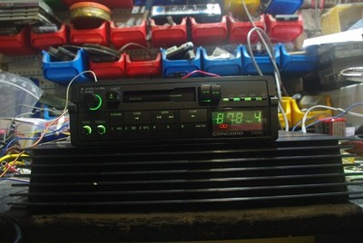Oldtimer CONCORD CX60X Autoradio + CONCORD CA75.2 150 Watt VERSTÄRKER   USA