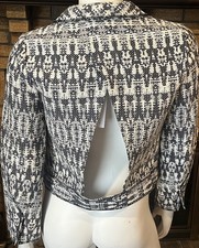 DEREK LAM 10 CROSBY Back Cut Out Jacket Multi...