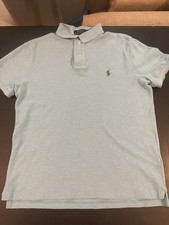 Polo Ralph Lauren Custom Slim Fit Polo Shirt Men s Medium Light Blue Pony Logo