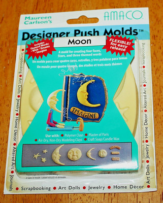 Amaco ~ MAUREEN CARLSON'S MOON Designer Push Mold #12314P New/unused - Silicone