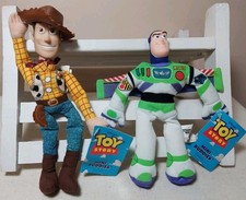 Disney's Toy Story Buzz Lightyear  Woody Mini Buddies Bean Bag Toys NOS
