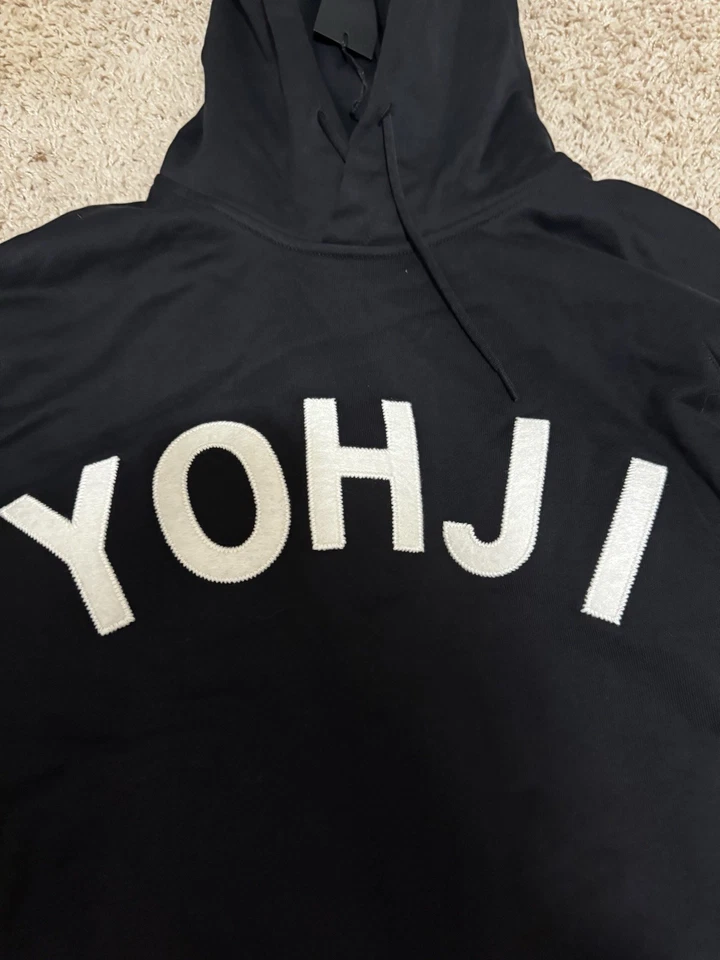 Y3 Yohji Lettered Hoodie Size Medium - Image 2 of 4