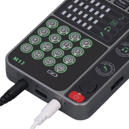 Voice Changer Live Sound Card Portable Voice Disguiser With BT DJ Controller CB - Afbeelding 5 van 22